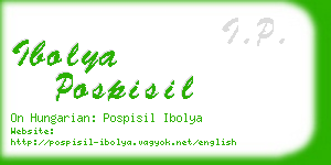 ibolya pospisil business card